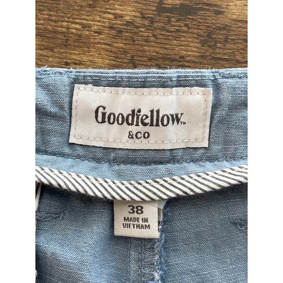 Goodfellow & Co. Mens 38 Light Blue 7" Inseam De Largo Linden Short - Picture 4 of 7